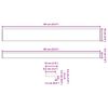 vidaXL Window Sill White 60 x 10 x 4.5 cm PVC