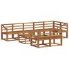 vidaXL Outdoor Sofa Set 9 pcs Natural Solid Acacia Wood