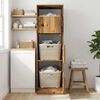 vidaXL Laundry Cabinet with Storage with Door Old Wood Engineered wood