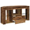 vidaXL Corner LED TV Cabinet Old Wood 100 x 40 x 50 cm Engineered Wood