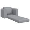 vidaXL Folding Sofa Bed Light Grey 98 x 71 x 83 cm Fabric