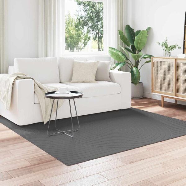 vidaXL Area Rugs Square Anthracite 120 x 120 cm