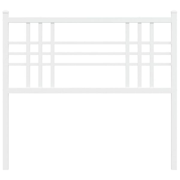 vidaXL Metal Replace Headboard White 107cm