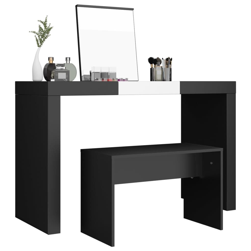 Black dressing table stool hot sale ikea