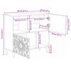 vidaXL Sideboard with Storage White 80 x 33.5 x 75 cm Solid Mango Wood