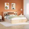 vidaXL Bed Frame without Mattress 180x200 cm Super King Solid Wood Pine