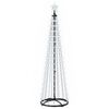vidaXL LED Cone Christmas Tree 180 cm 250 LEDs Cold White Steel White