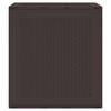vidaXL Storage Box with Storage Brown 55 x 53 x 57 cm Polypropylene