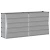 vidaXL Planter Light Grey 160 x 40 x 75 cm Steel