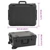 vidaXL Portable Flight Case Black 62.5x50x28.5 cm PP