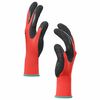 vidaXL Work Gloves 24 pcs Red and Black 11 / XXL Latex Coating