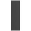 vidaXL Doormat Stripe Black and Grey 115x400 cm