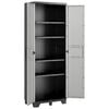 Keter Storage Cabinet with shelves Gear Black and Grey 182 cm