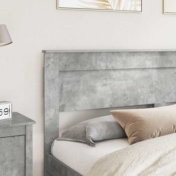 vidaXL Headboard Concrete Grey 200 cm Engineered wood