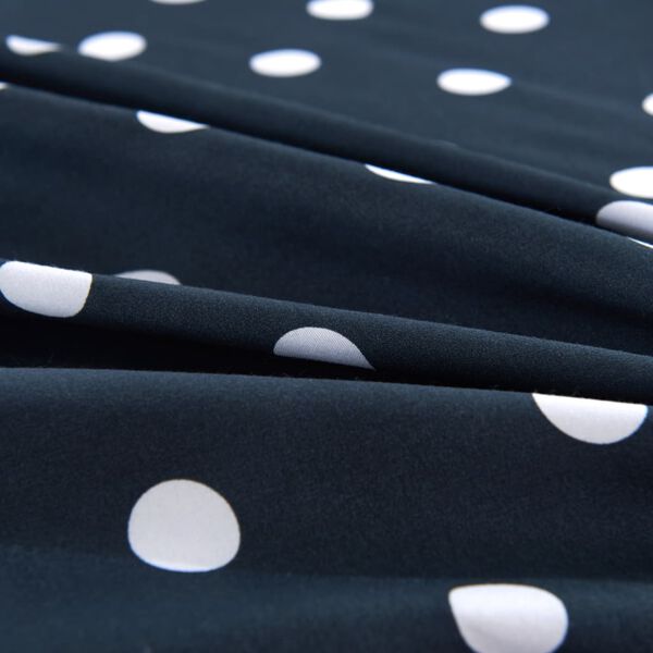 vidaXL Duvet Cover Set Polka Dot Print 240x220/80x80 cm