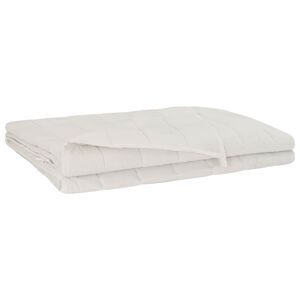 vidaXL Weighted Blanket White 122 x 183 cm 5 kg 100% Cotton 205T