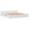 vidaXL Bed Frame without Mattress White 200x200 cm Solid Wood Pine
