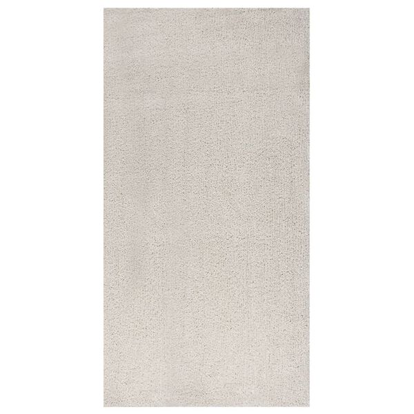 vidaXL Shaggy Rug High Pile Cream 80x150 cm