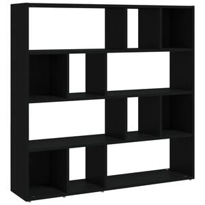 vidaXL Book Cabinet/Room Divider Black 105x24x102 cm
