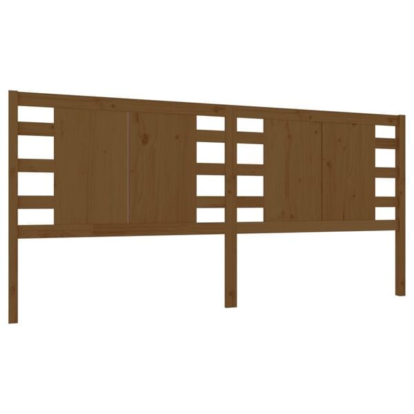 vidaXL Headboard Honey Brown 186x4x100 cm Solid Wood Pine