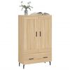 vidaXL Highboard Sonoma Oak 69.5x31x115 cm Engineered Wood