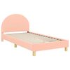 vidaXL Children's Bed Frame with Headboard Pink 90 x 190 cm