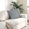 vidaXL Sofa Pillows 2 pcs Light Grey 45 x 45 cm Fabric