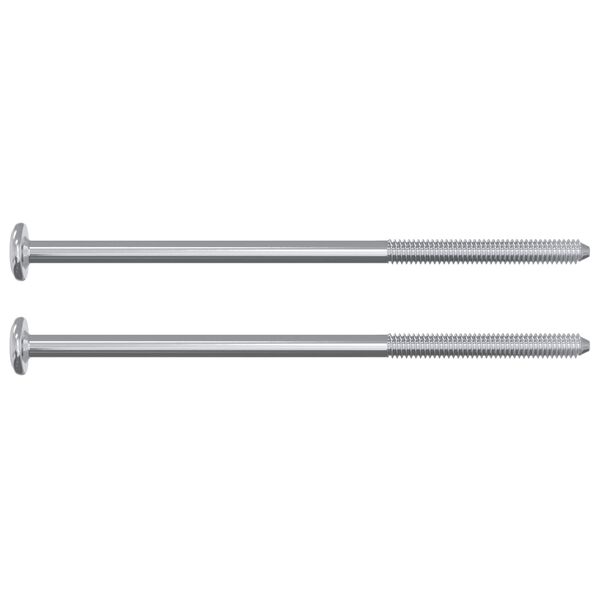 vidaXL Screw 12 pcs Silver M6 x 120 mm Steel