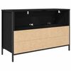 vidaXL Bathroom Basin Cabinet with Drawers Black Oak 90x34.5x60 cm