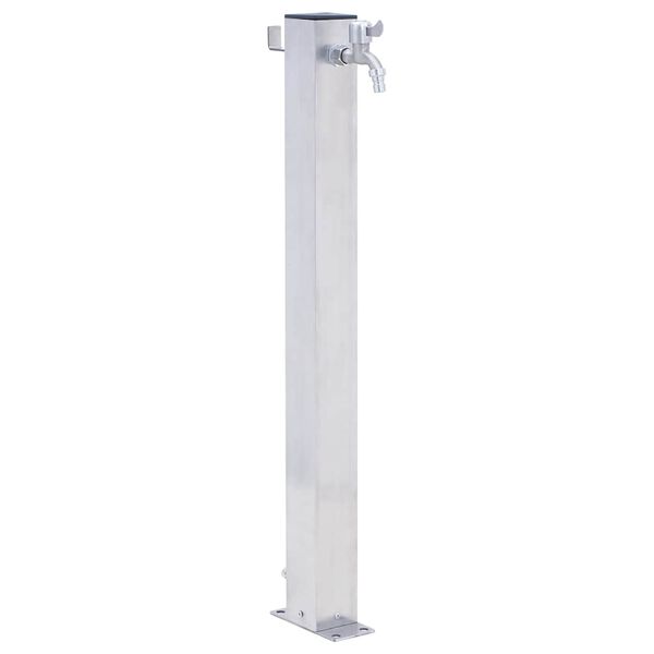 vidaXL Garden Water Column 60 cm Stainless Steel Square