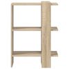 vidaXL Bookshelf Sonoma Oak 52 x 25 x 71.5 cm Engineered Wood