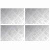vidaXL Stair Tread 4 pcs 30 x 20 cm Silver Aluminium Rectangular