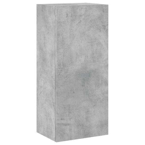 vidaXL TV Wall Cabinet Concrete Grey 40.5x30x90 cm Engineered Wood