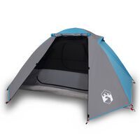 vidaXL Camping Tent 2 Persons Blue 224x248x118 cm 185T Taffeta