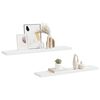 vidaXL Floating Wall Shelves 2 pcs White 120x23.5x3.8 cm MDF