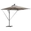 vidaXL Umbrella 249 x 249 x 250 cm Polyester and Aluminium Taupe