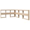 vidaXL Bookcase Bed without Mattress 140x190 cm Solid Wood Pine