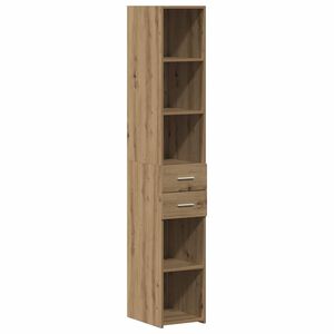 vidaXL Bookcase Artisan Oak 30 x 42.4 x 185.2 cm