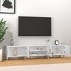 vidaXL TV Cabinet High Gloss White 180x31.5x40 cm Engineered Wood