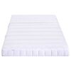 vidaXL Foam Mattress Manual White 80 x 200 cm Fabric