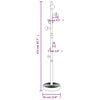 vidaXL Coat Stand White 172 cm Powder-coated Iron
