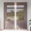 vidaXL Voile Curtains with Rod Pockets 2 pcs Brown