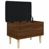 vidaXL Storage Bench Brown Oak 62x42x46 cm Engineered Wood