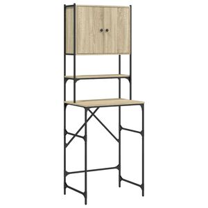 vidaXL Washing Machine Cabinet Sonoma Oak 68x48,5x194 cm
