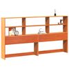 vidaXL Headboard with Storage Wax Brown 180 cm Solid Wood Pine