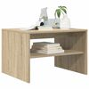 vidaXL Coffee Table Sonoma Oak 60 x 50 x 40 cm Engineered Wood