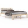 vidaXL Bed Frame without Mattress Solid Wood 200x200 cm