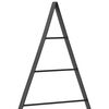 vidaXL Metal Christmas Tree with Stand Black 60 cm Steel