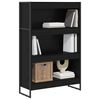 vidaXL Book Cabinet Black Oak 80 x 30 x 121 cm Engineered Wood