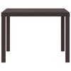 vidaXL Garden Dining Table Brown 100 x 100 x 73 cm Poly Rattan